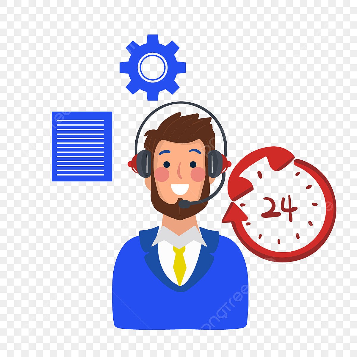 ERP support team illustration